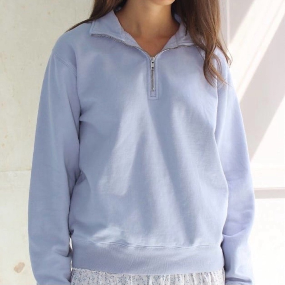 Brandy Melville Missy Quarter-Zip Sweatshirt